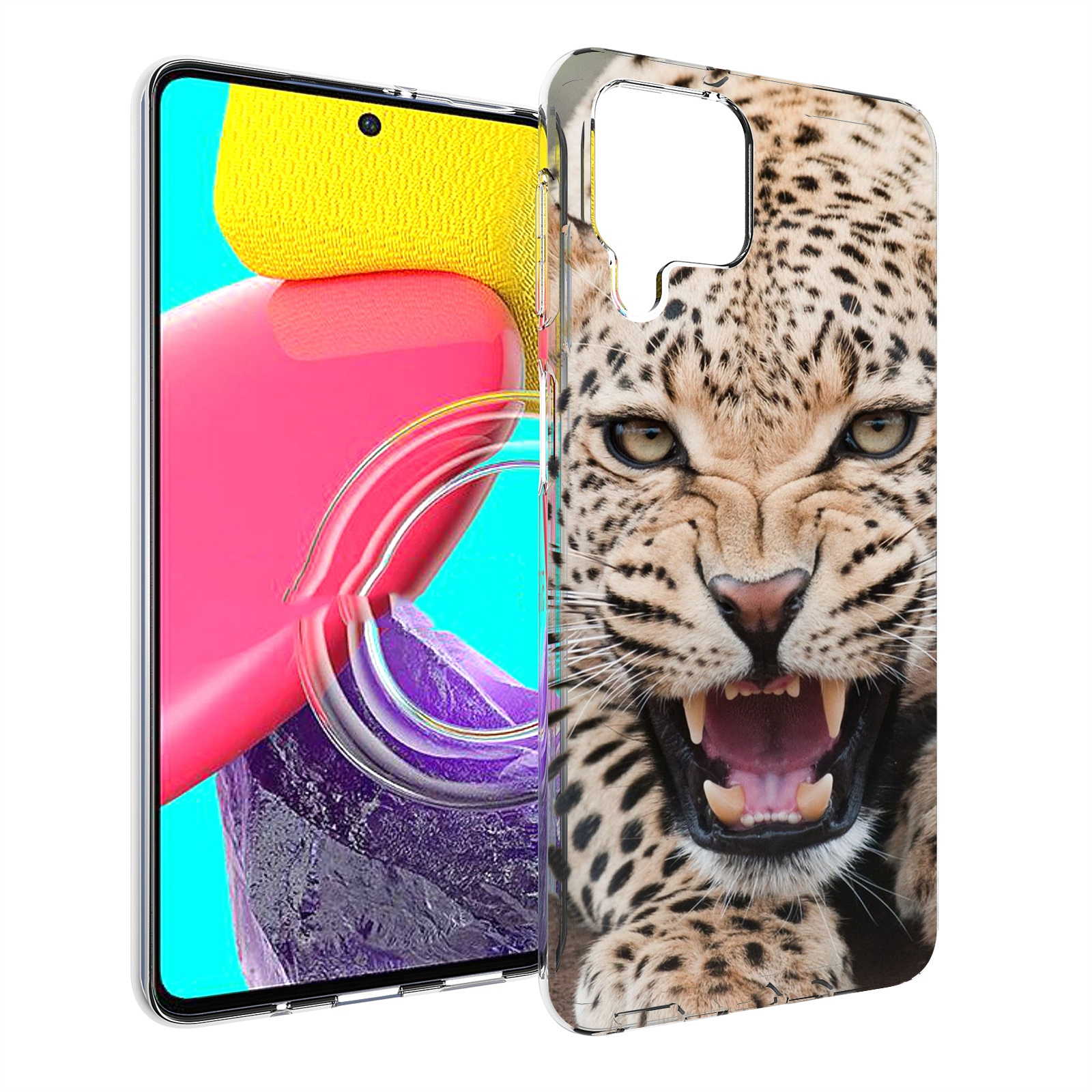 

Чехол MyPads Гепард-красивый мужской для Samsung Galaxy M53 (SM-M536), Прозрачный, Tocco