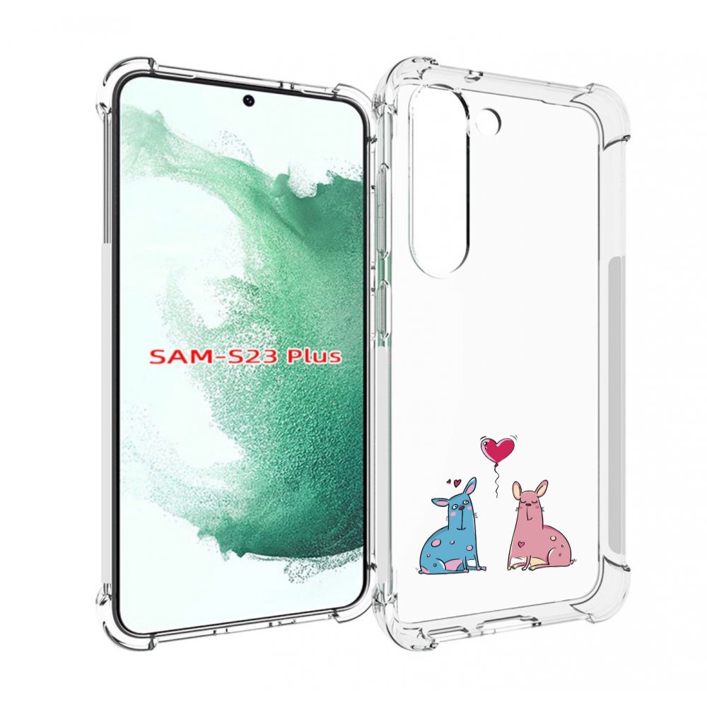 

Чехол MyPads Лама любовь для Samsung Galaxy S23 Plus +, Прозрачный, Tocco