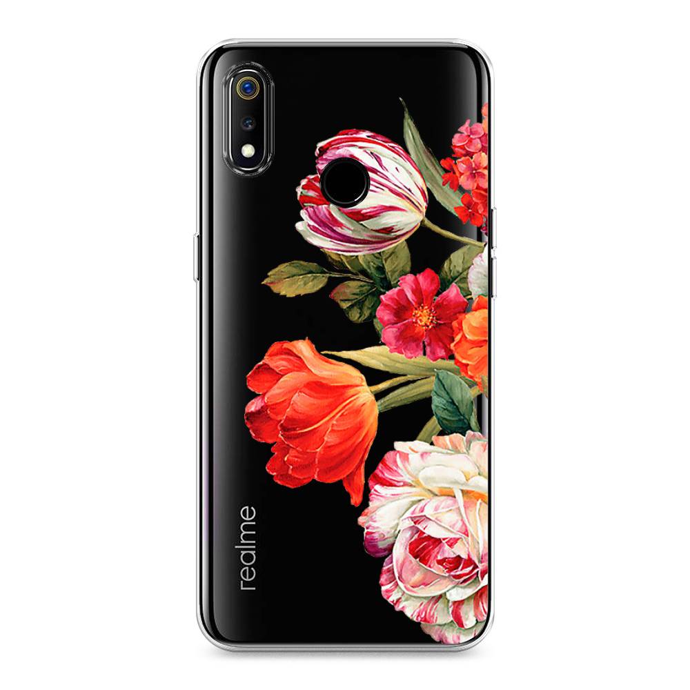 

Чехол Awog на Realme 3 "Весенний букет", Разноцветный, 251050-8