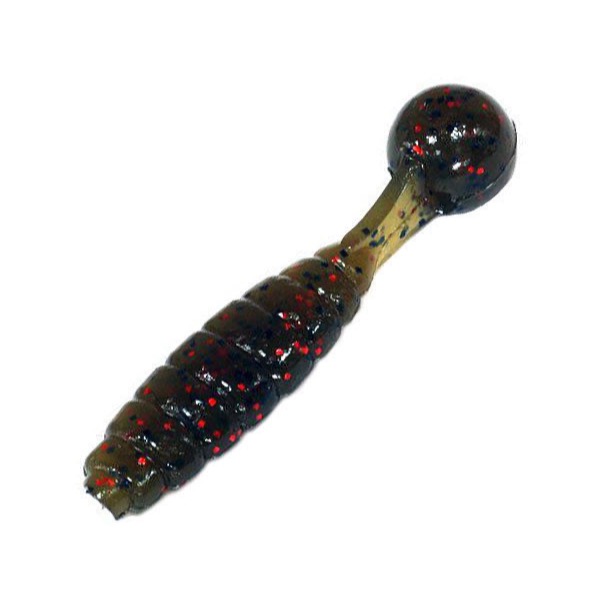 

Мягкие приманки Bait Breath O-GO-KYU 2" (8шт.) #142 Green Pumpkin / Black / Red Flake, Коричневый, O-Go-Kyu