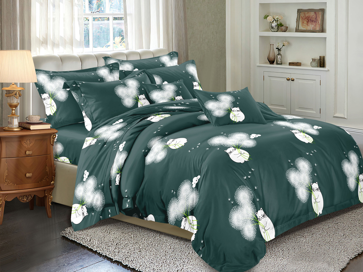 

Постельное белье Cleo Art Color 4 наволочки 70х70 и 50х70 евро, Cleo Art Color