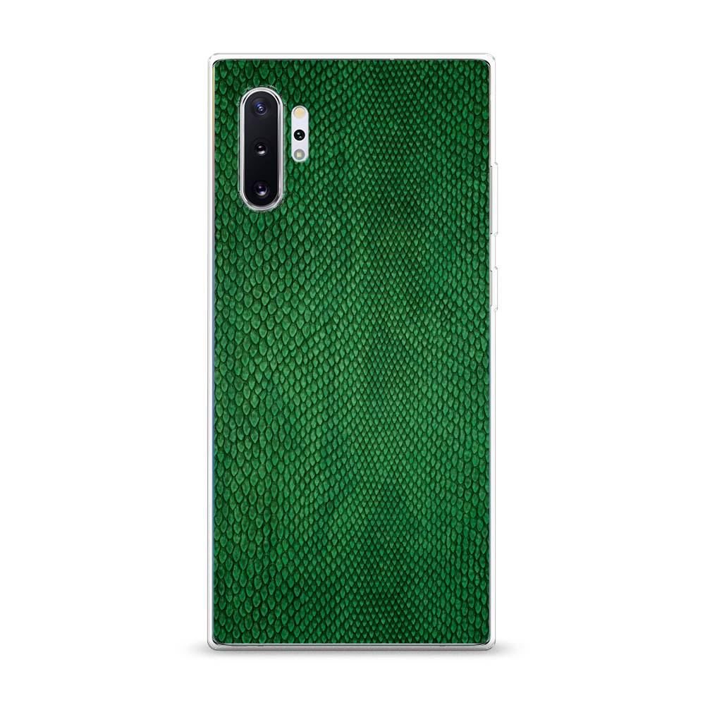 

Чехол Awog на Samsung Galaxy Note 10 Plus "Изумрудная змея", Разноцветный, 28550-3