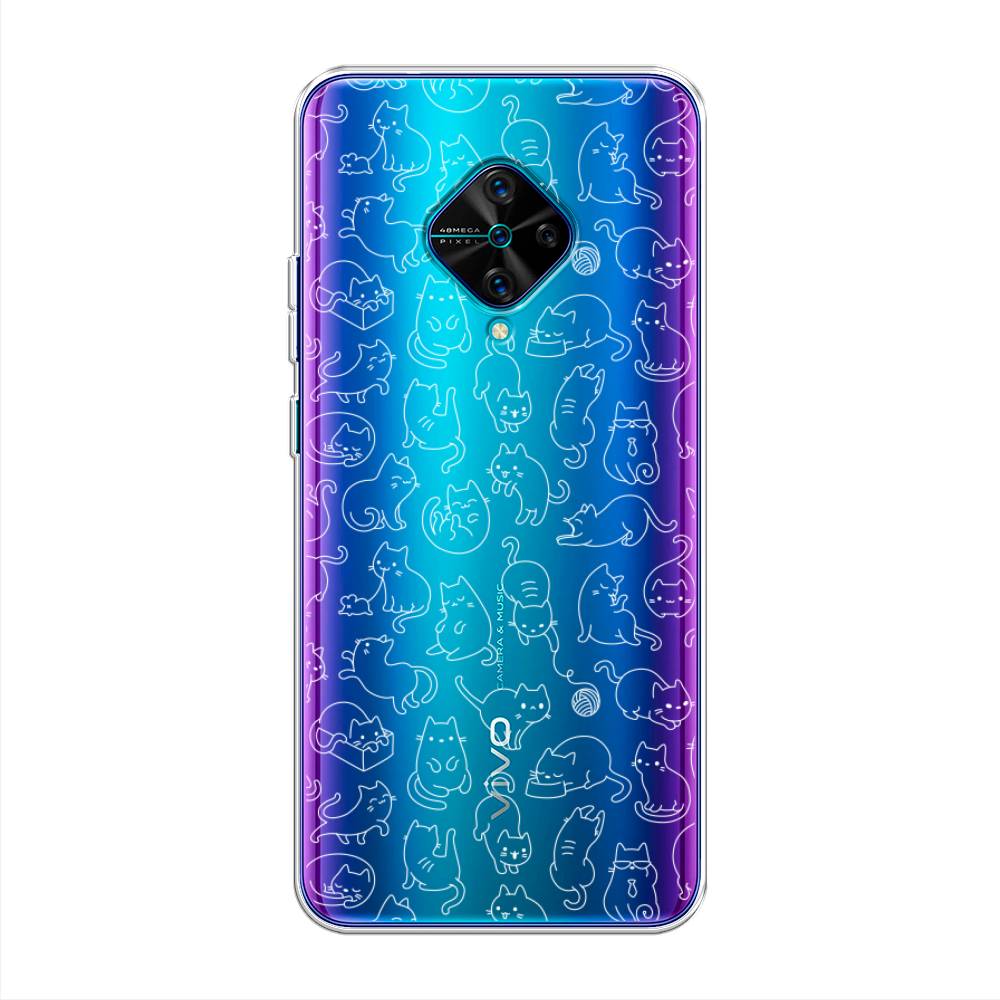 

Чехол Awog на Vivo V17/Y9s "Шкодливые котики", Разноцветный, 261550-2