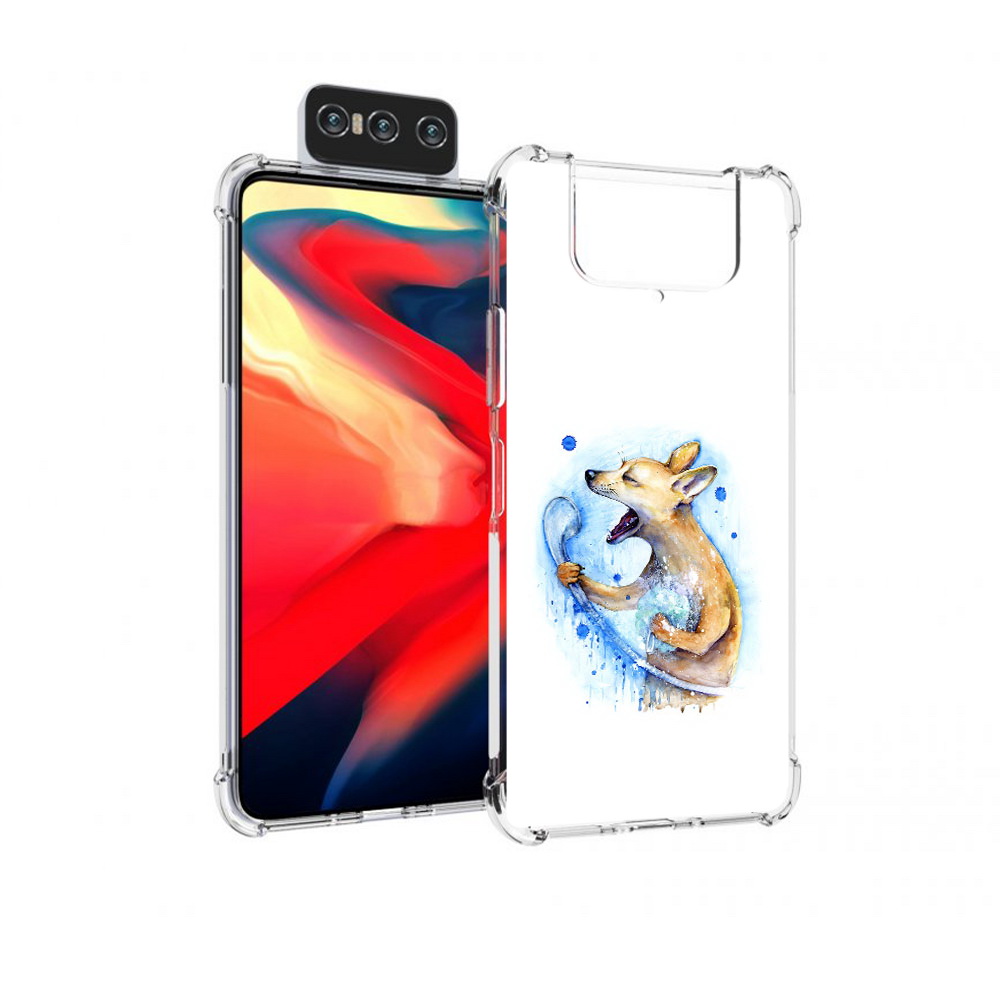 Чехол MyPads Tocco для Asus Zenfone 8 Flip пение в душе