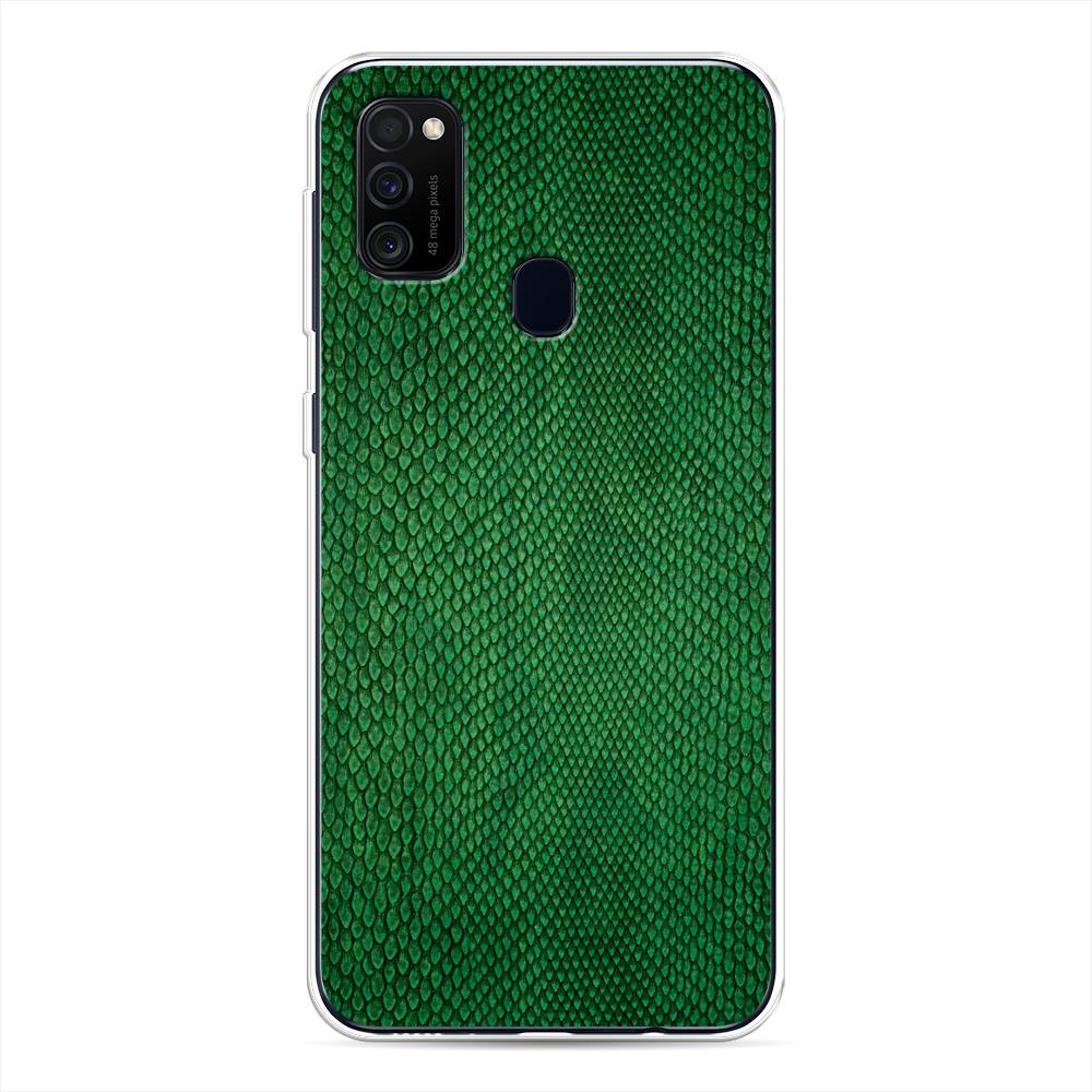 

Чехол Awog на Samsung Galaxy M30s/M21 "Изумрудная змея", Разноцветный, 29850-3