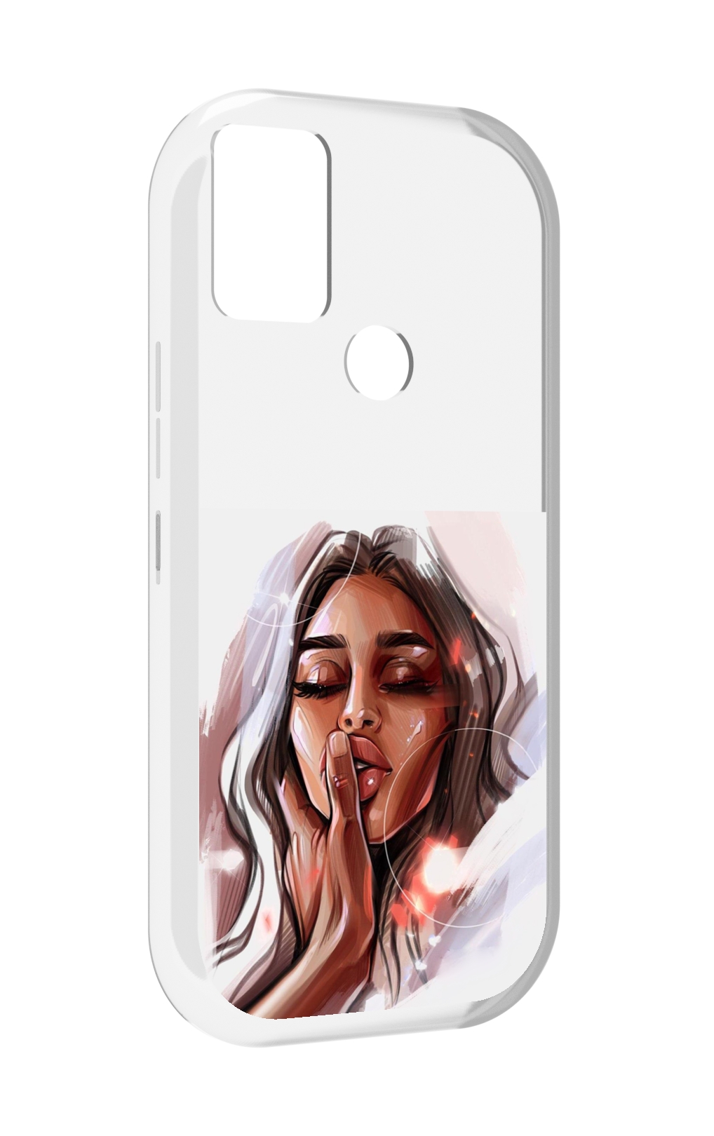 

Чехол MyPads Большие-губы женский для UMIDIGI A9, Прозрачный, Tocco
