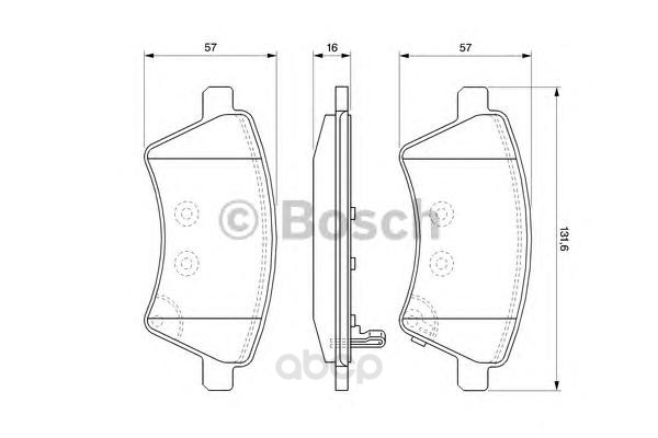 

Тормозные колодки Bosch дисковые 986494129