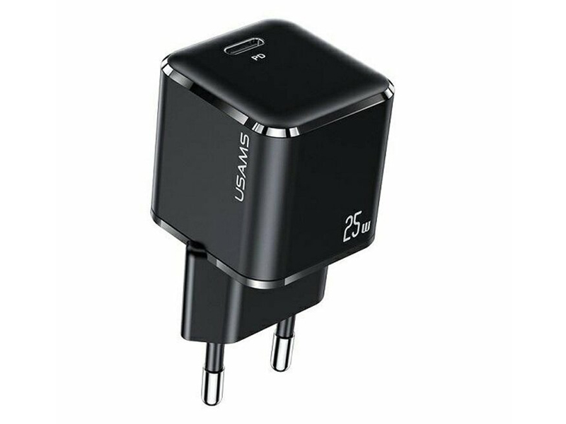 фото Зарядное устройство usams us-cc140 t42 25w super si pd eu black cc140tc01