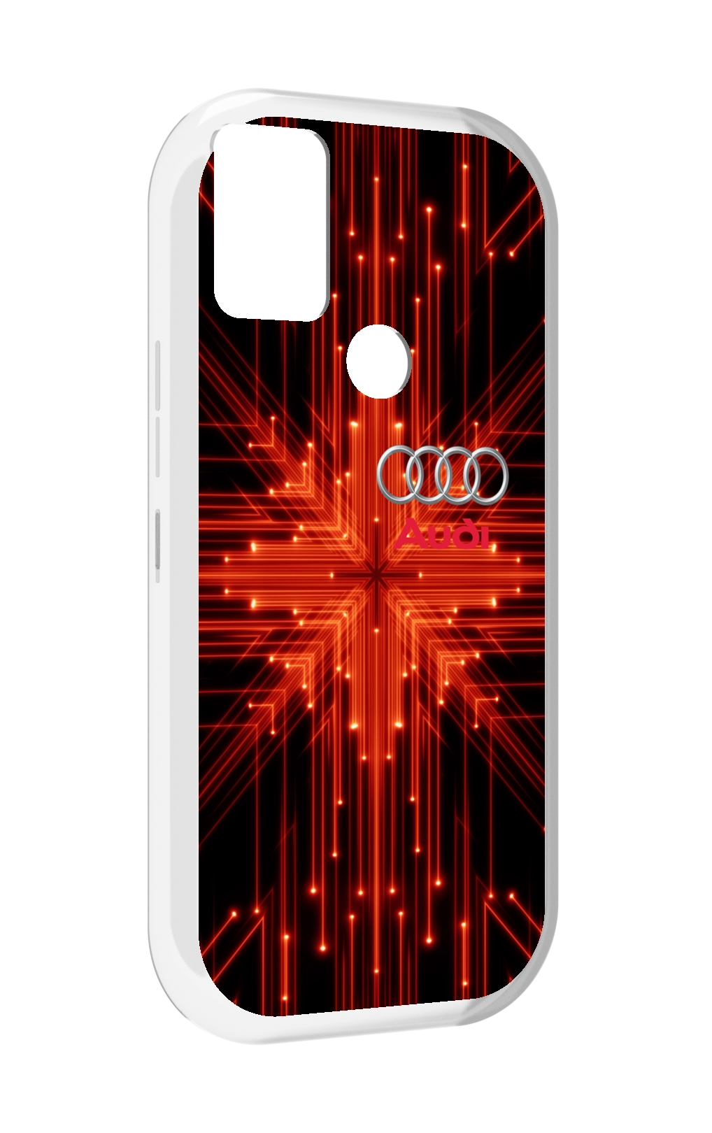 

Чехол MyPads Ауди-на-неоновом-фоне для UMIDIGI A9, Прозрачный, Tocco