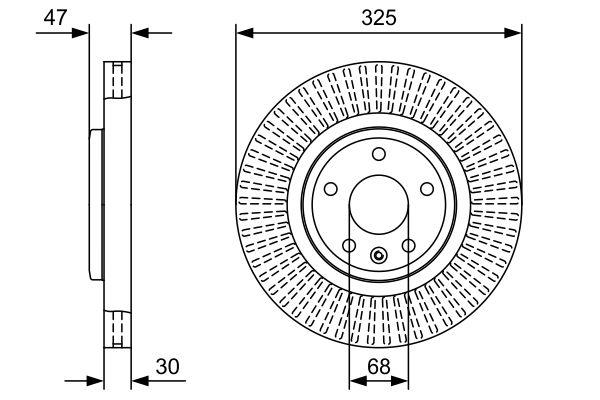 

Тормозной диск Bosch передний для Ford Explorer 2012- 0986479W52