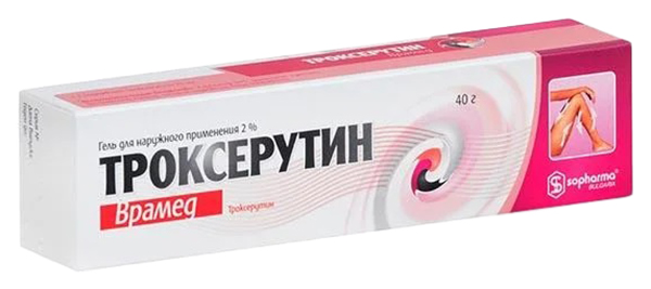 

Троксерутин Врамед гель 2% 40 г