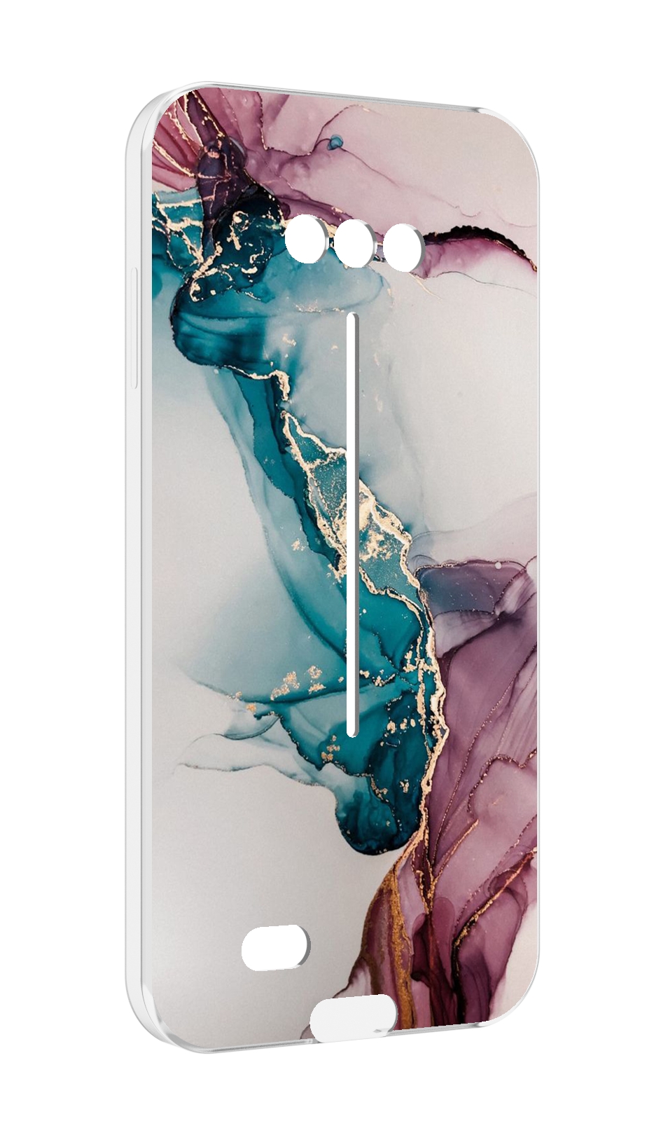 

Чехол MyPads фиолетовый синий краски для Doogee S41/S41 Pro противоударный, Tocco