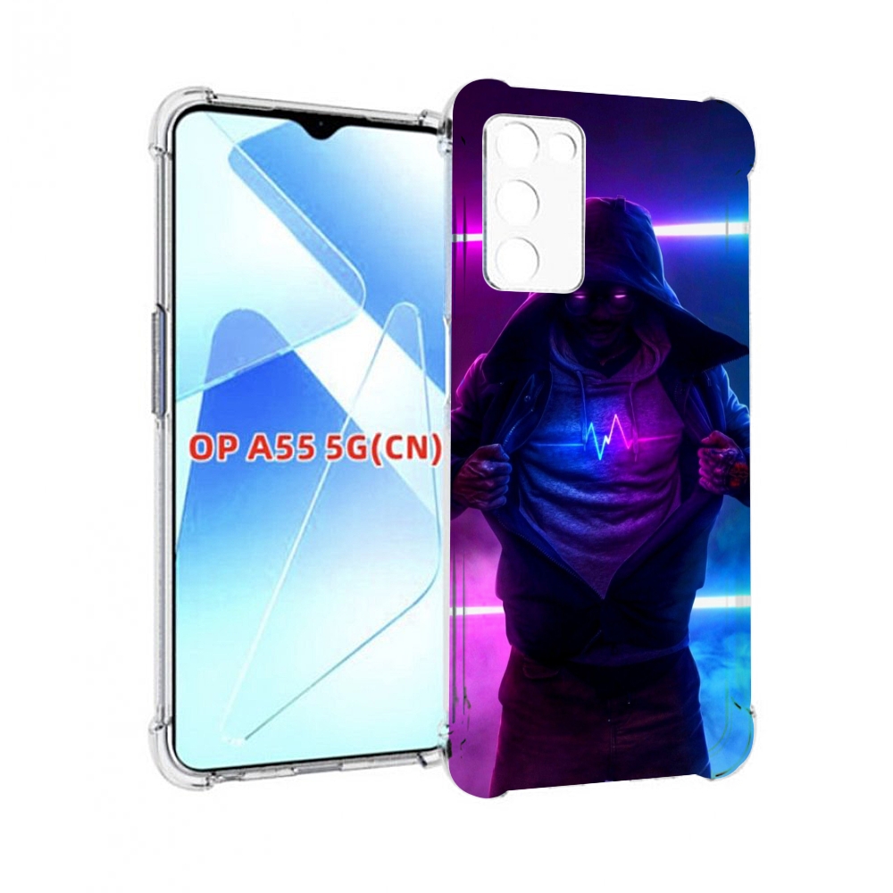 

Чехол MyPads парень в капюшоне неоновый для Infinix Zero X Neo, Прозрачный, Tocco