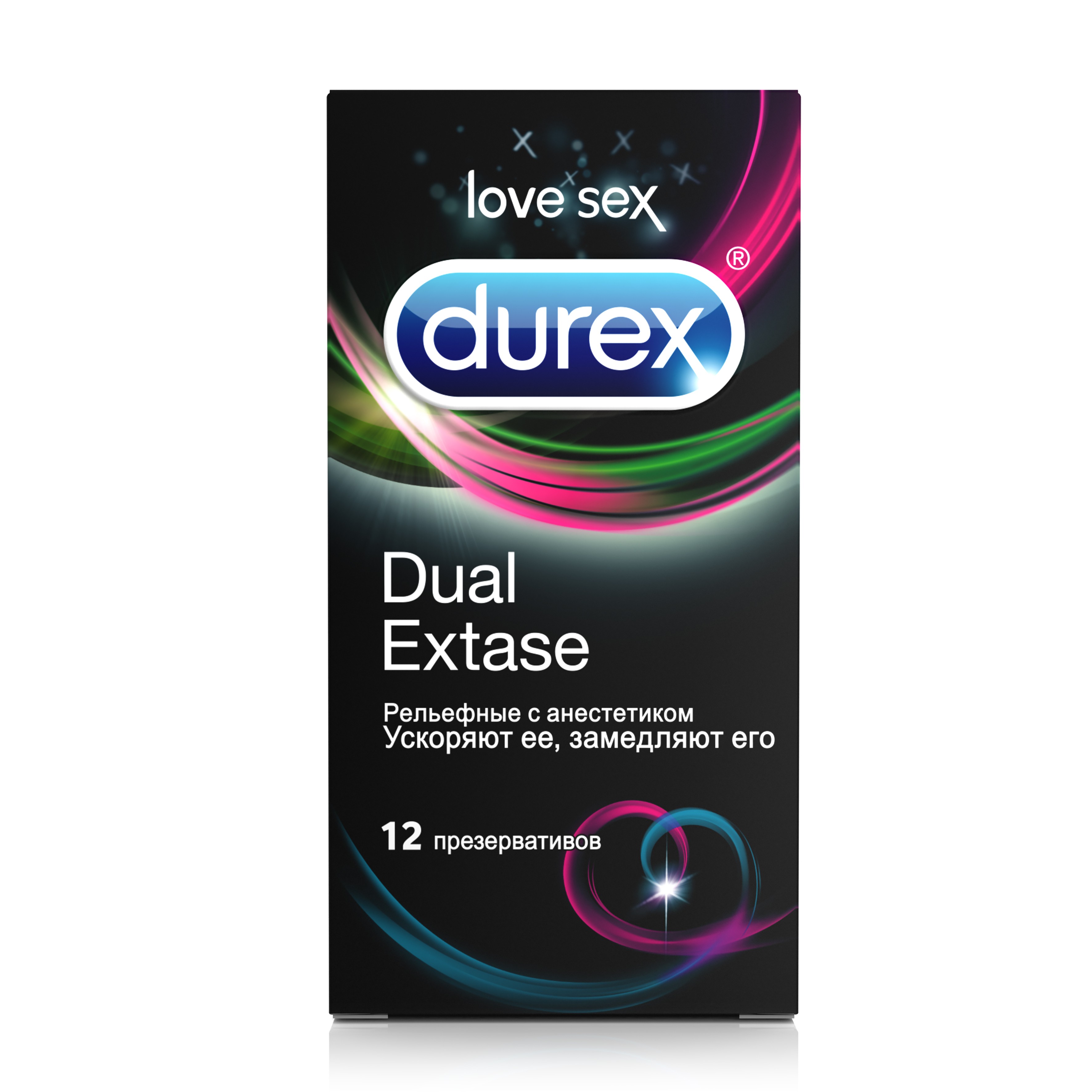 фото Презервативы durex dual extase рельефные 12 шт. reckitt benckiser