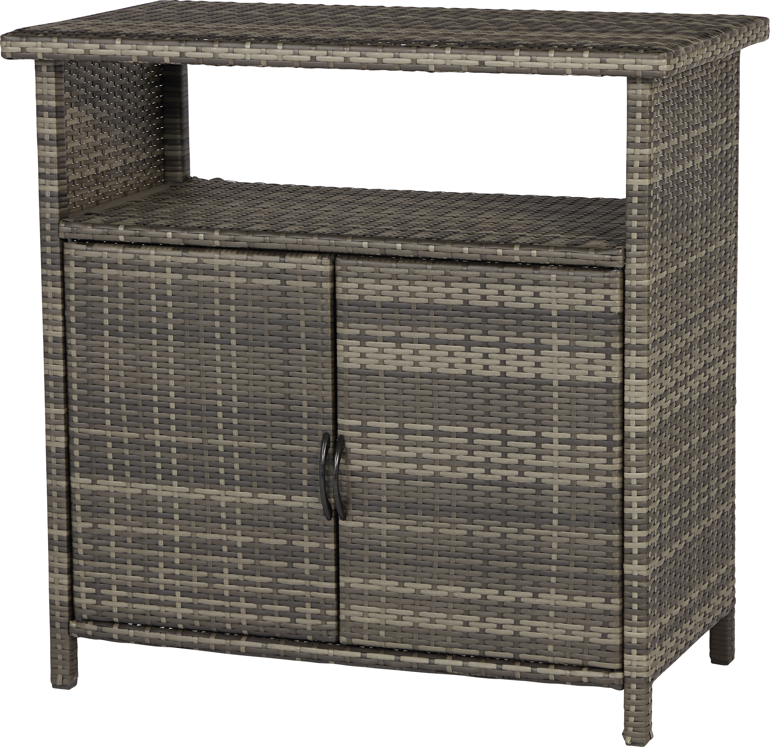

Комод садовый Vermont 55,5x100x99 см искусственный ротанг 497793, Коричневый