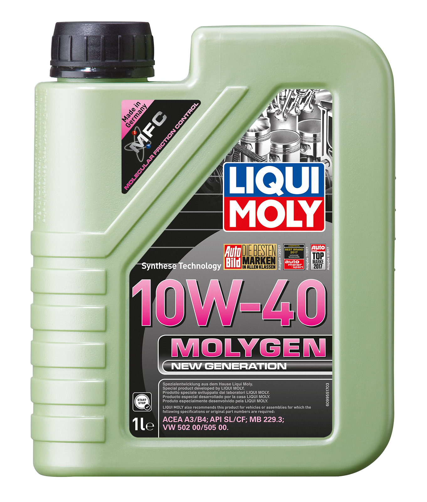 Моторное масло LIQUI MOLY Molygen Generation 10W40 1л 100056200836