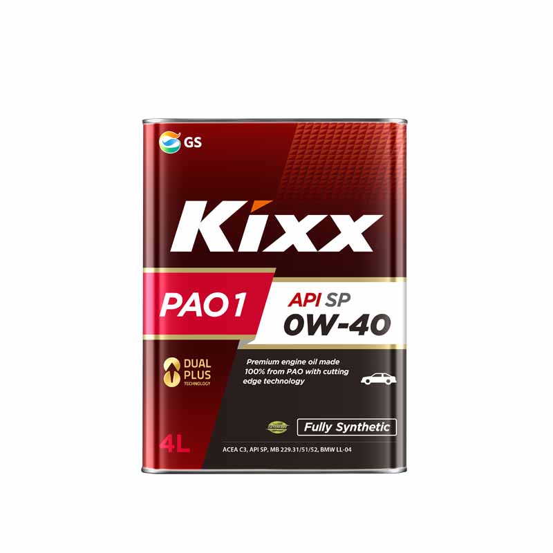 Моторное масло Kixx синтетическое pao1 0w30 4л