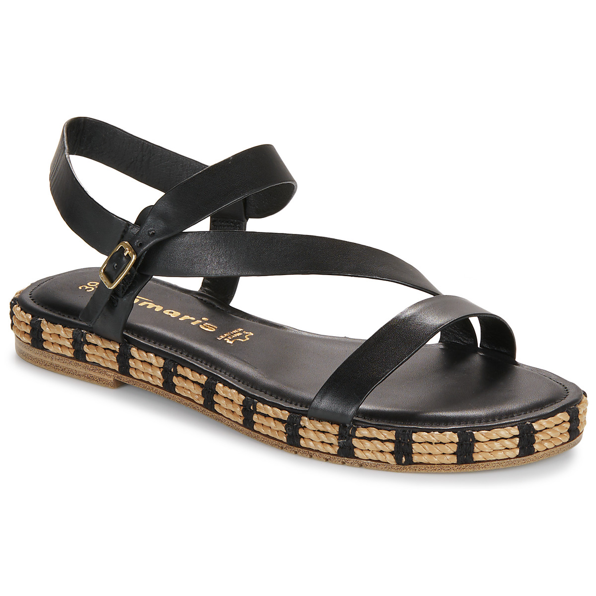 

Сандалии женские Tamaris 27006623 черные 37 EU, Черный, 27006623