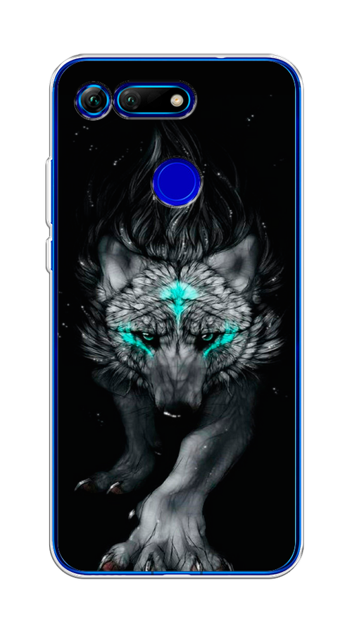 

Чехол Awog на Honor V20 (View 20) "Волшебный волк", Черный;серый, 67350-2