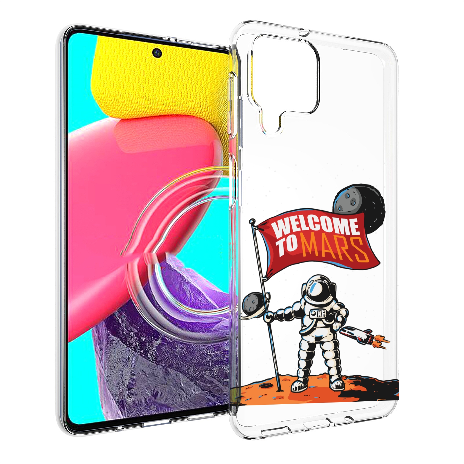 

Чехол MyPads Вэлком-Марс для Samsung Galaxy M53 (SM-M536), Прозрачный, Tocco
