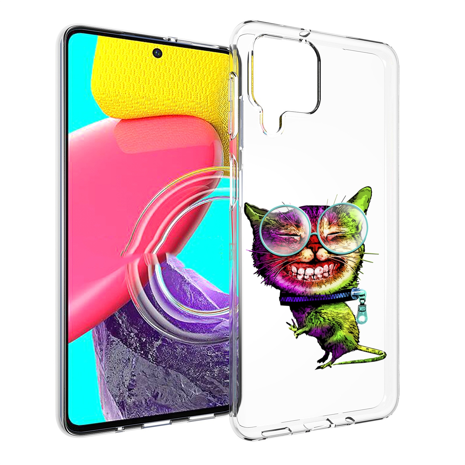 

Чехол MyPads Веселый кот для Samsung Galaxy M53 (SM-M536), Прозрачный, Tocco
