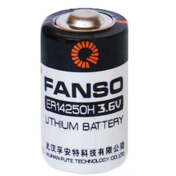 Батарейка Fanso ER14250 H/S Li-SOCl2 батарея типоразмера 1/2AA, 3.6 В, 1.2 Ач, Траб: -55..