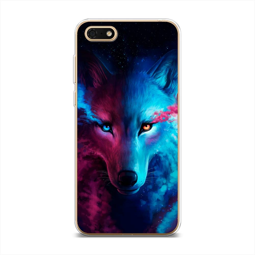 

Чехол Awog на Honor 7A Prime "Волшебный волк", Черный;серый, 6105850-1