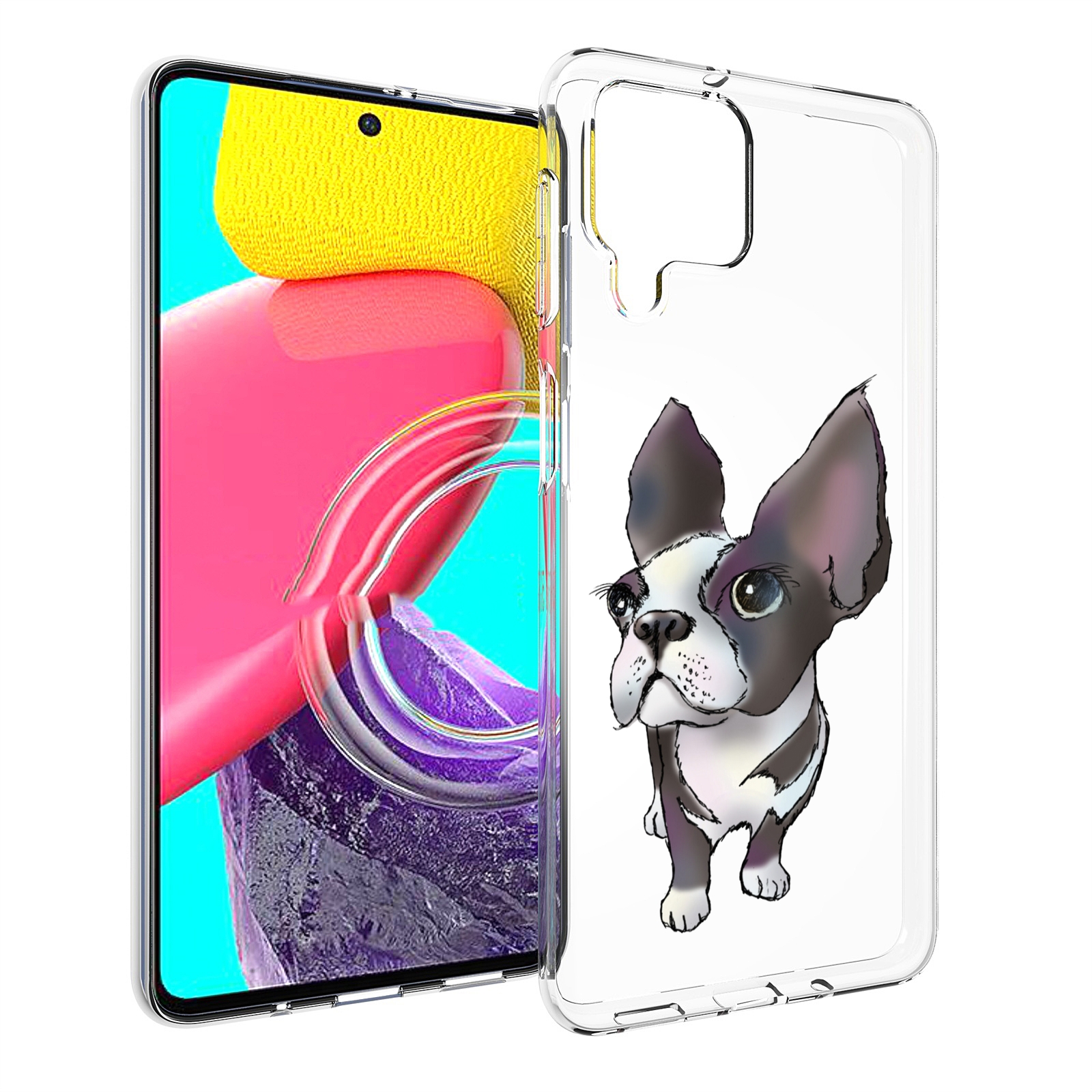 

Чехол MyPads Бульдожка для Samsung Galaxy M53 (SM-M536), Прозрачный, Tocco