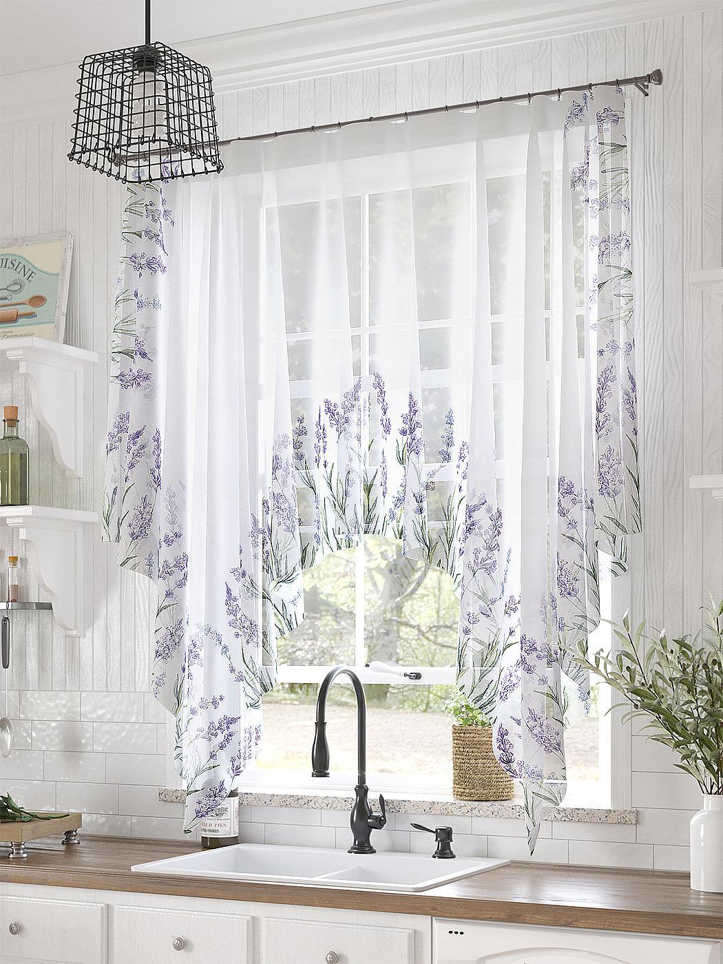 

Тюль AT HOME Ламнивс высота 145 см, ширина 200 см, крепление - шторная лента, Белый, 534043