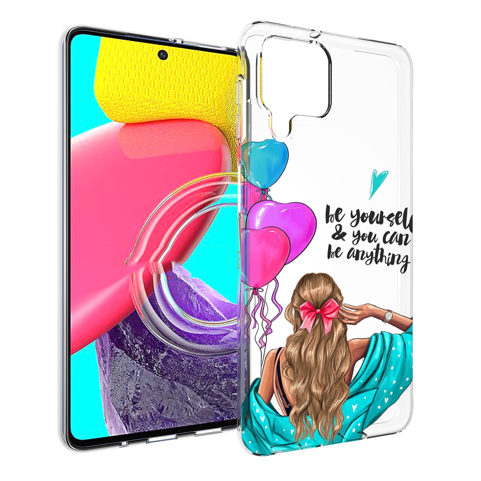 

Чехол MyPads Будь-собой для Samsung Galaxy M53 (SM-M536), Прозрачный, Tocco