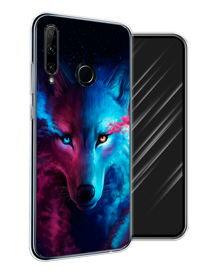 

Чехол Awog на Honor 20 Lite 2019 "Волшебный волк", Черный;серый, 68950-1