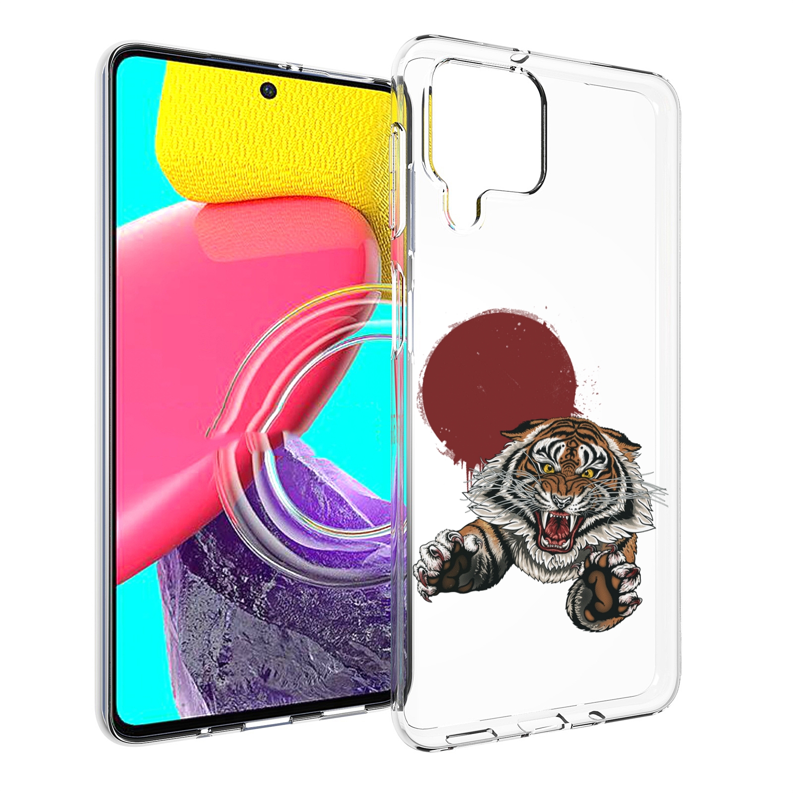 

Чехол MyPads Бросок тигра для Samsung Galaxy M53 (SM-M536), Прозрачный, Tocco