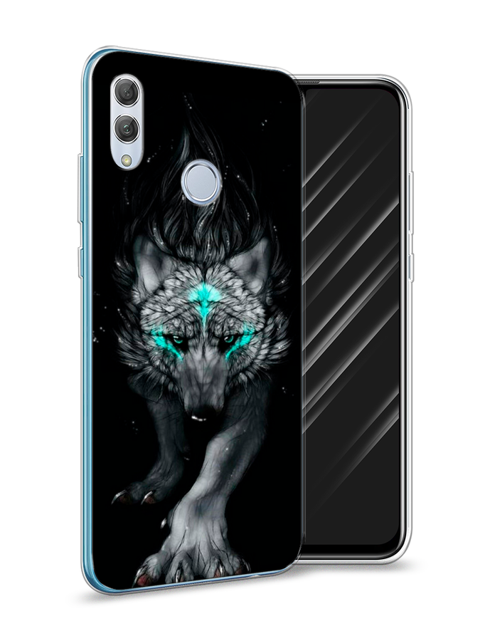 фото Чехол awog "волшебный волк" для honor 10 lite