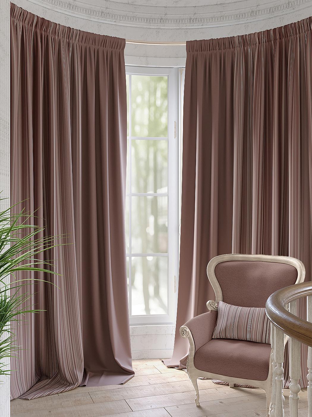 

Комплекты штор AT HOME Маппет (шоколадный) высота 280 см, ширина 220 см, Коричневый, 990216