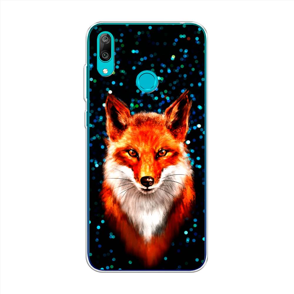 

Чехол Awog на Huawei Y7 2019 "Волшебная лиса", Оранжевый;черный;белый, 68450-1