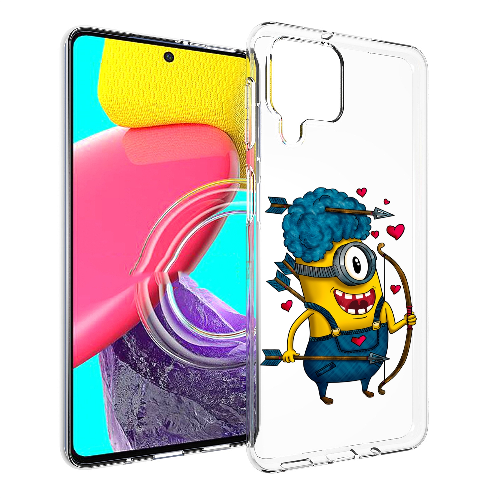 

Чехол MyPads Миньон купидон для Samsung Galaxy M53 (SM-M536), Прозрачный, Tocco