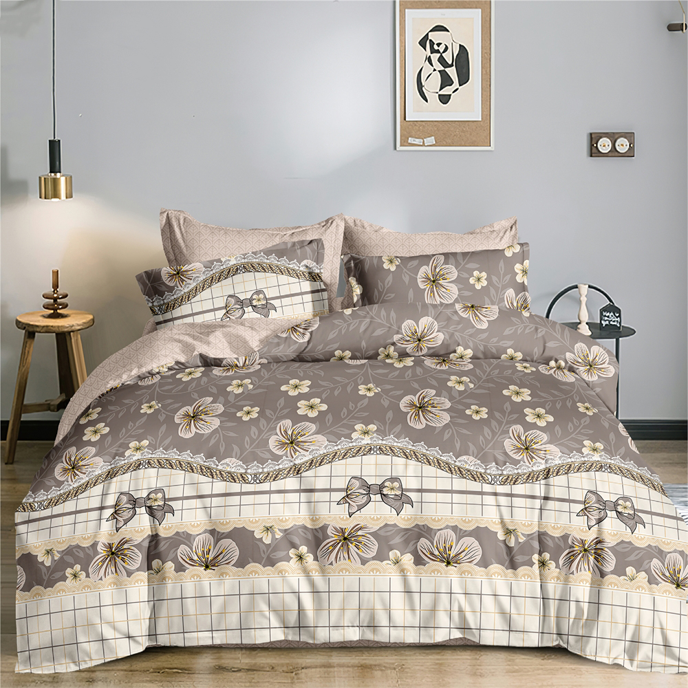 

Постельное белье Mercury Home Людвиг 2 СП с европростыней Поплин 2 наволочки 50x70, Людвиг