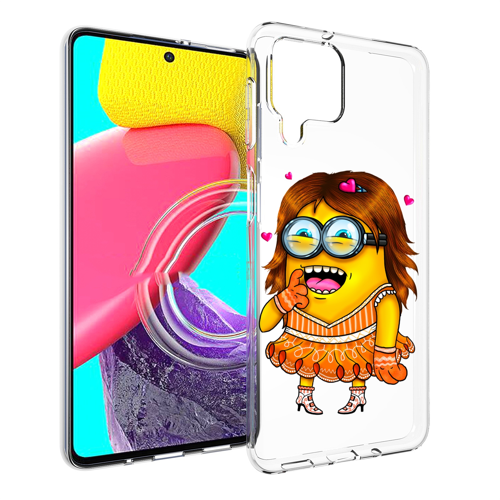 

Чехол MyPads Миньон девочка для Samsung Galaxy M53 (SM-M536), Прозрачный, Tocco