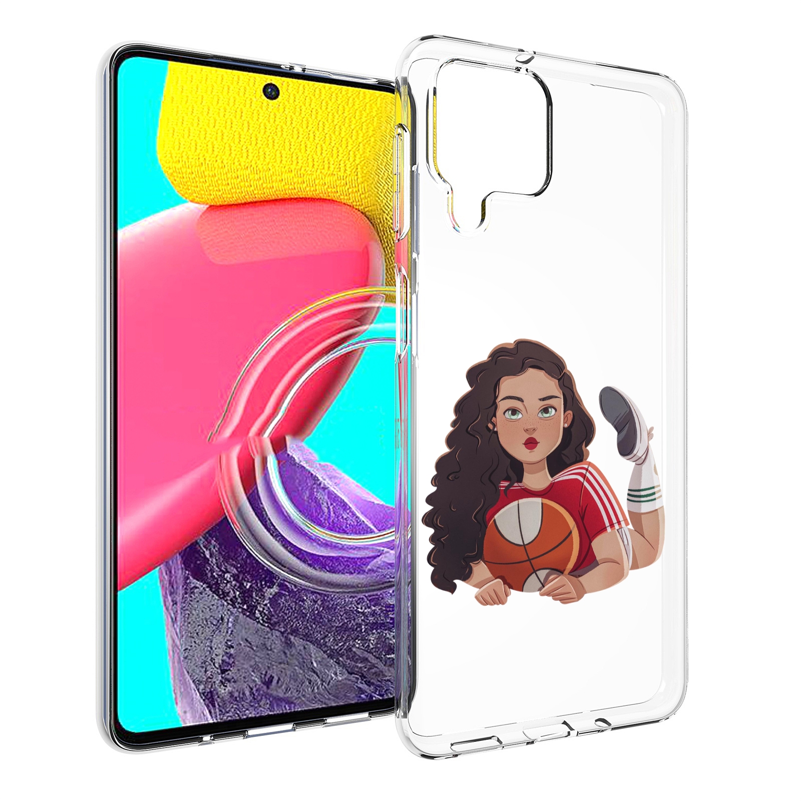 

Чехол MyPads Баскетболитска-в-гольфах женский для Samsung Galaxy M53 (SM-M536), Прозрачный, Tocco