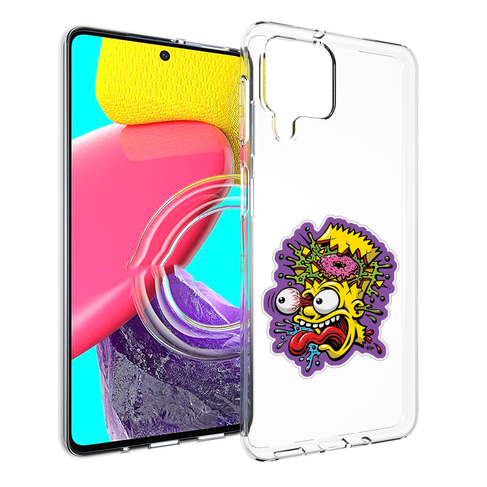 

Чехол MyPads Барт-Симпсон для Samsung Galaxy M53 (SM-M536), Прозрачный, Tocco