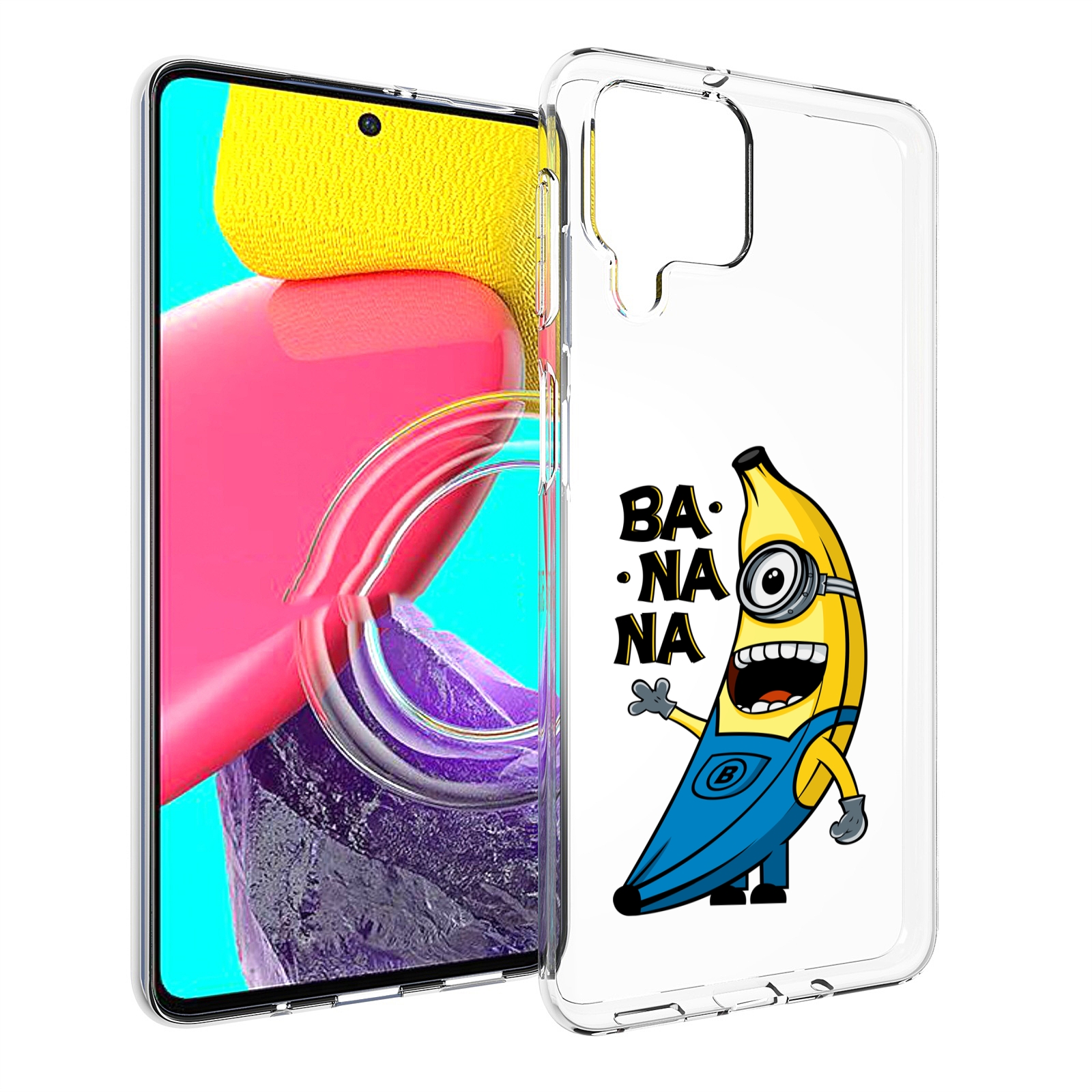 

Чехол MyPads Банана-миньон для Samsung Galaxy M53 (SM-M536), Прозрачный, Tocco