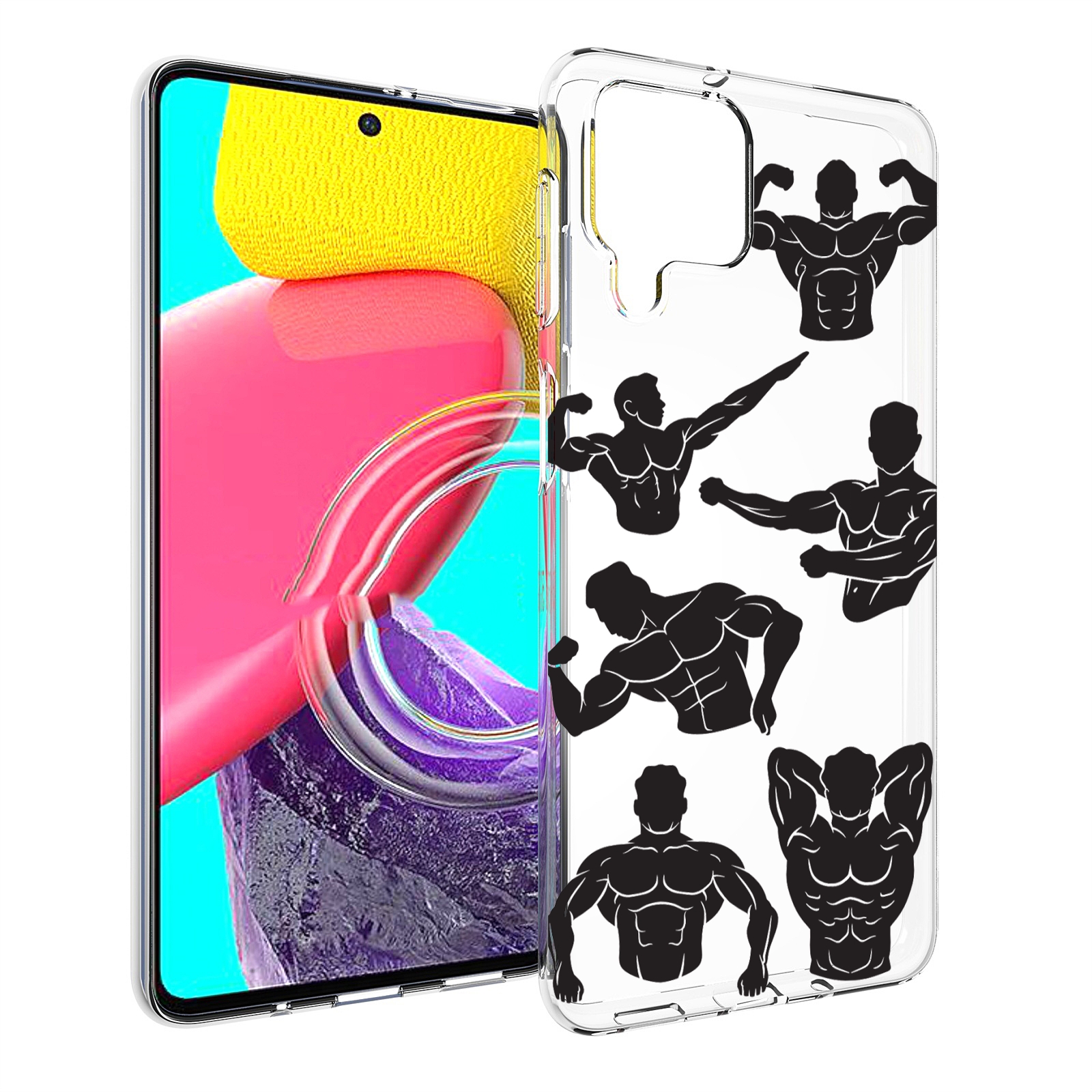 

Чехол MyPads Атлет мужской для Samsung Galaxy M53 (SM-M536), Прозрачный, Tocco