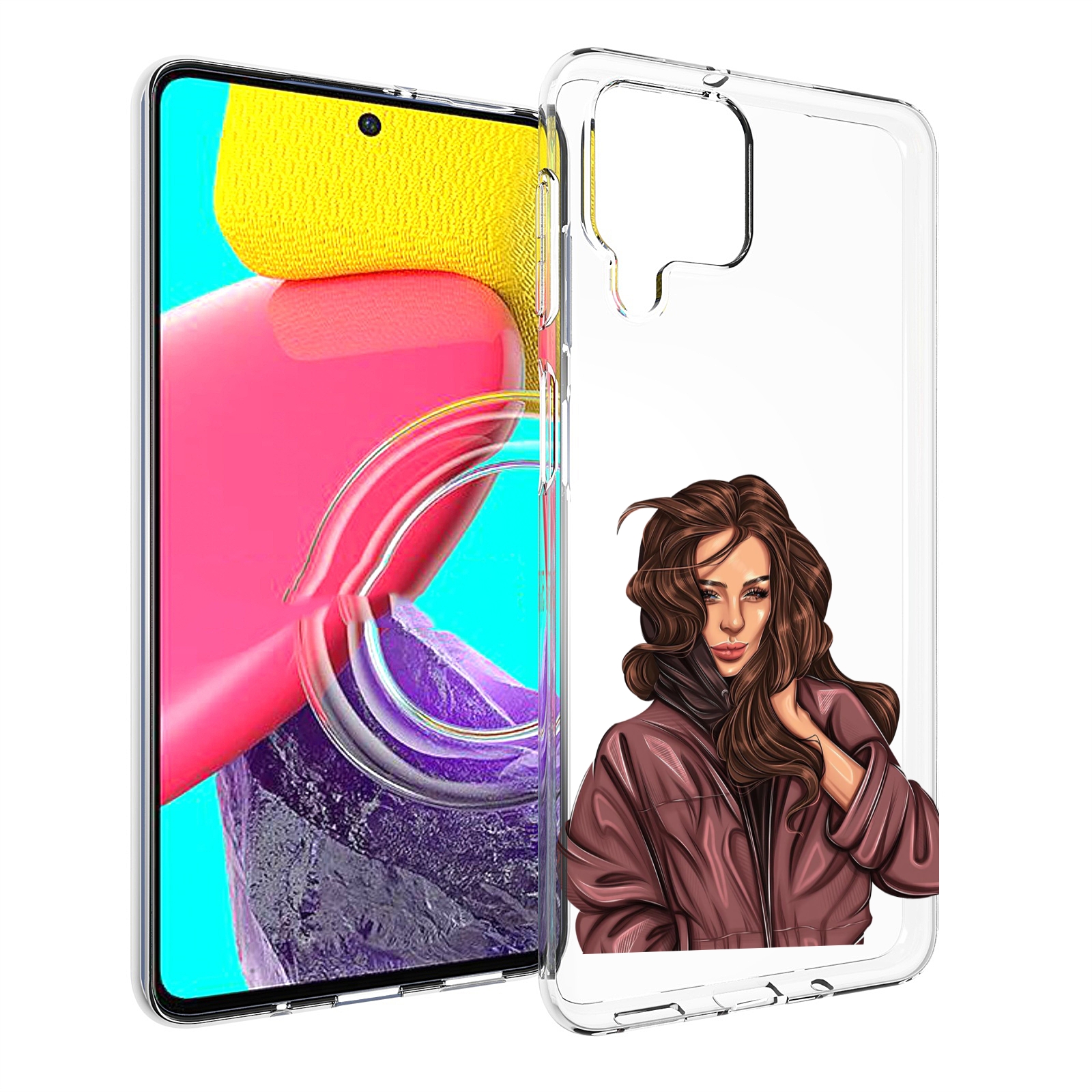 

Чехол MyPads Арт-рисунок-девушки для Samsung Galaxy M53 (SM-M536), Прозрачный, Tocco