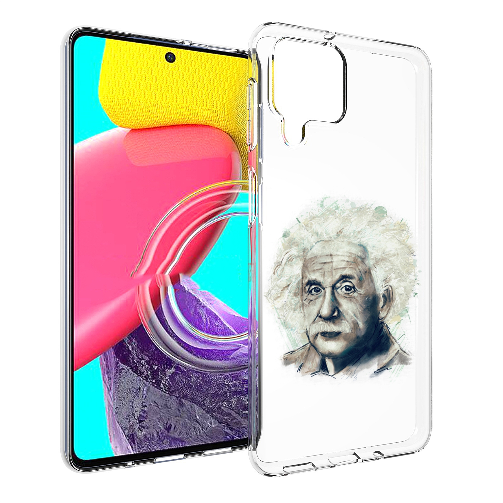 

Чехол MyPads Альберт энштейн для Samsung Galaxy M53 (SM-M536), Прозрачный, Tocco