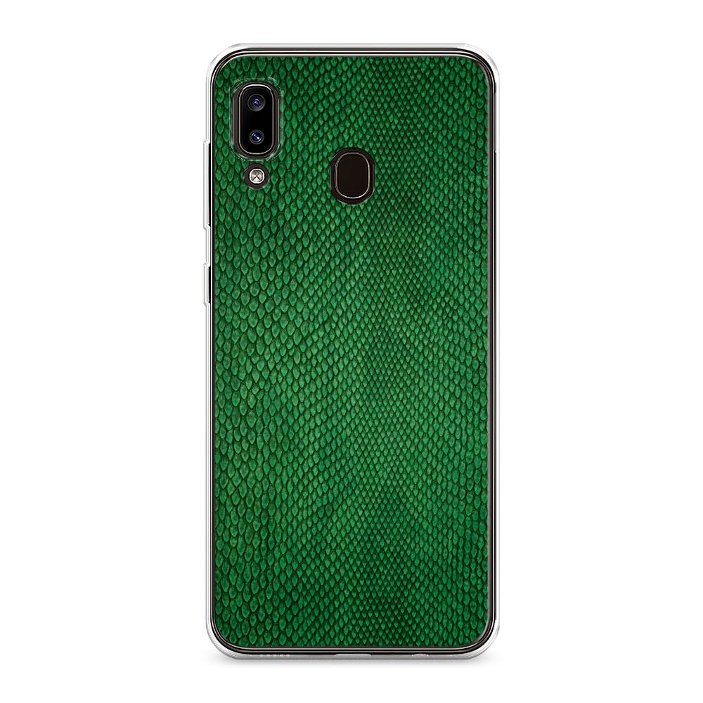 

Чехол Awog на Samsung Galaxy A30/A20 "Изумрудная змея", Разноцветный, 27550-3