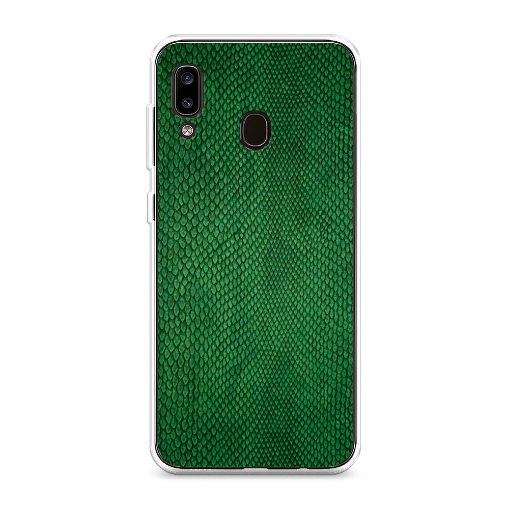 

Чехол Awog на Samsung Galaxy A20/A30 "Изумрудная змея", Разноцветный, 27650-3