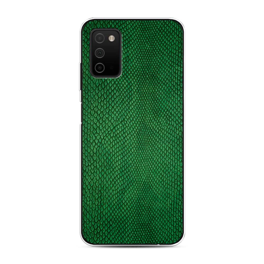 

Чехол Awog на Samsung Galaxy A03S / Самсунг A03S "Изумрудная змея", Разноцветный, 2103250-3