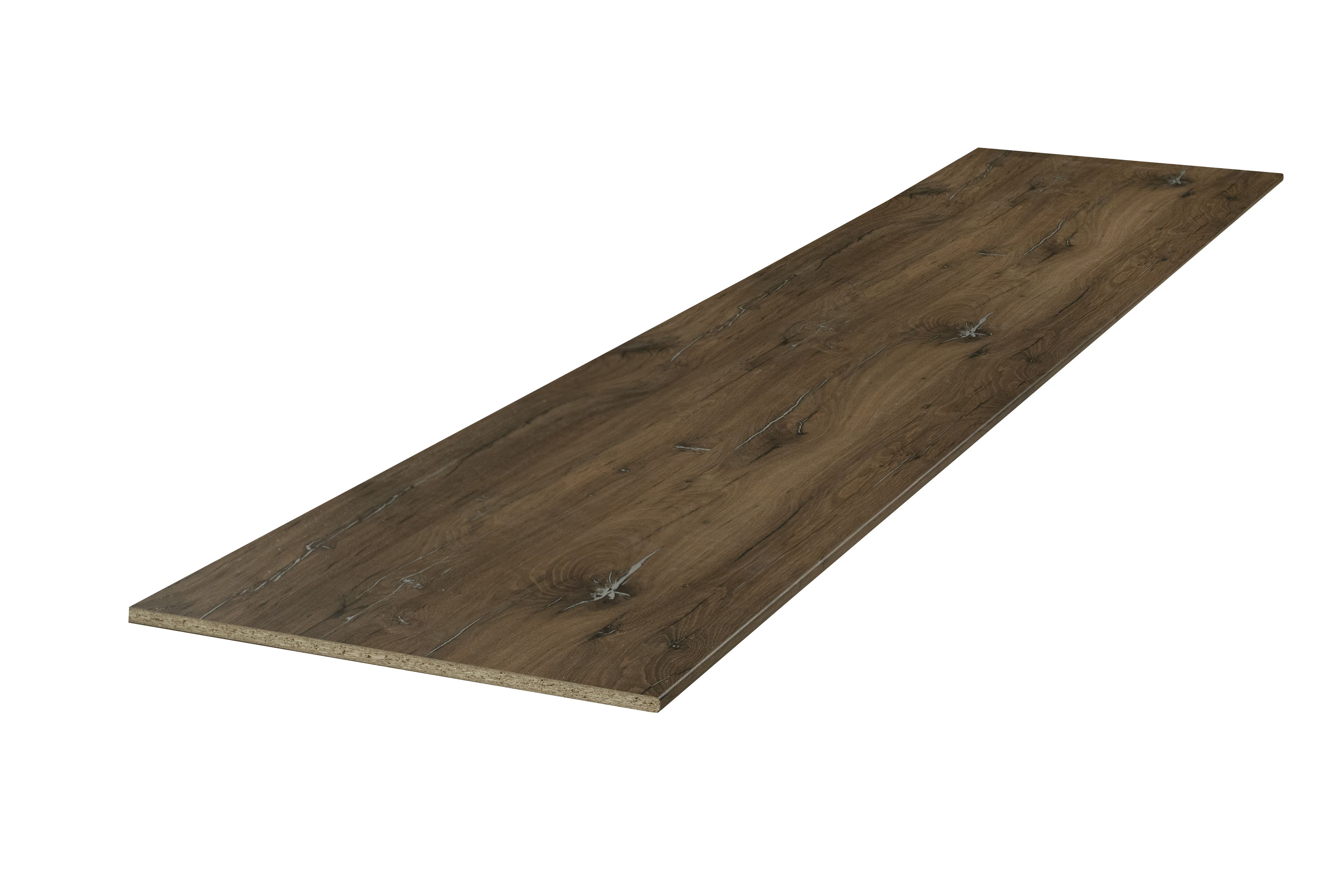 

Столешница для кухни Скиф 1200х600x38 мм с торцевыми планками, Дуб флагстаф темный, Коричневый