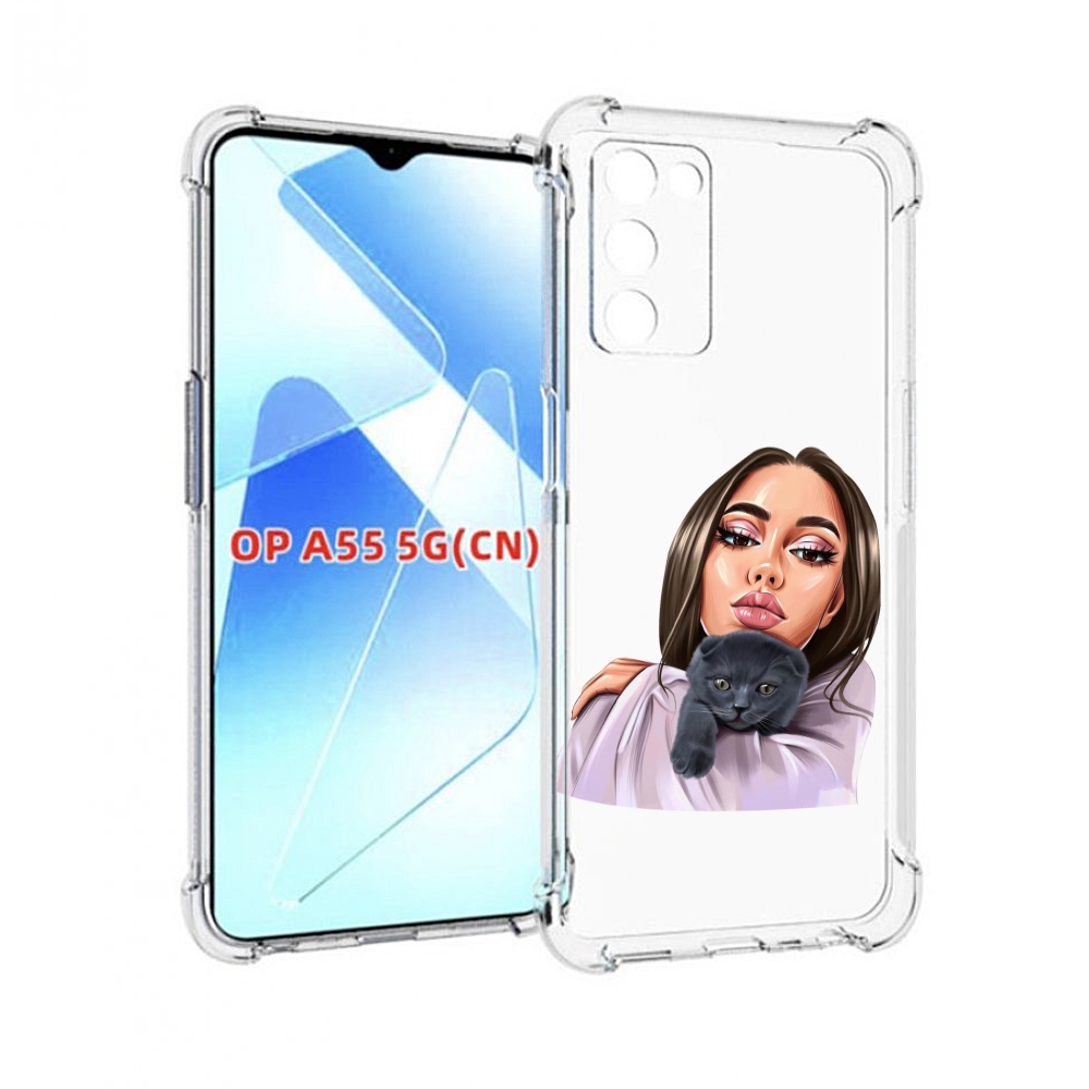

Чехол MyPads нарисованная-девушка-с-котом женский для Infinix Zero X Neo, Прозрачный, Tocco