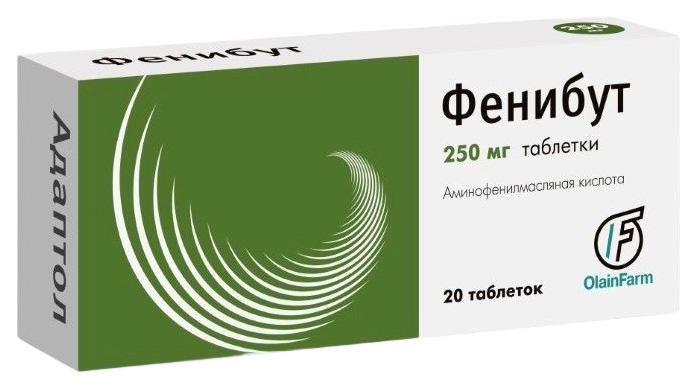 

Фенибут таблетки 250 мг 20 шт.
